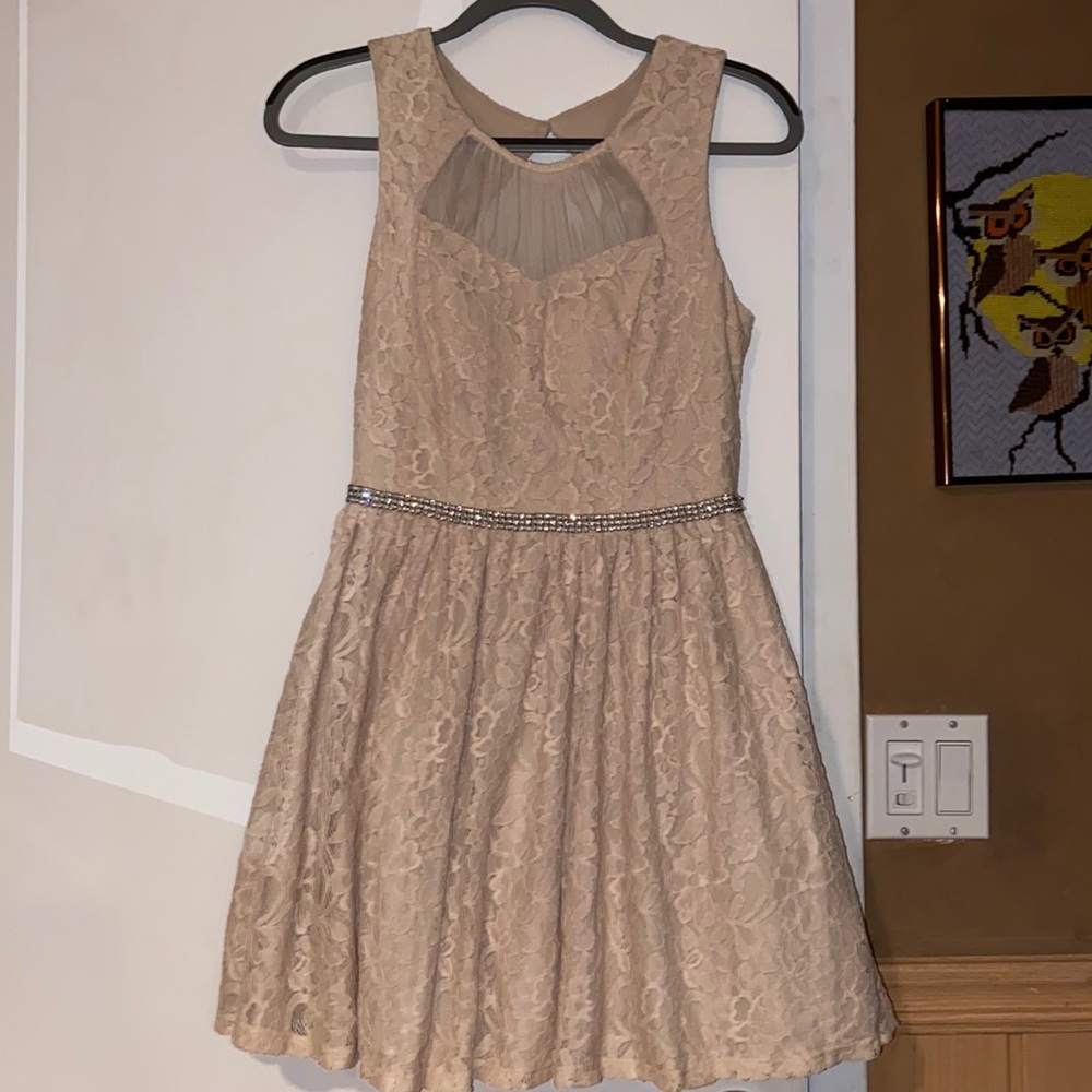 Beige formal dress